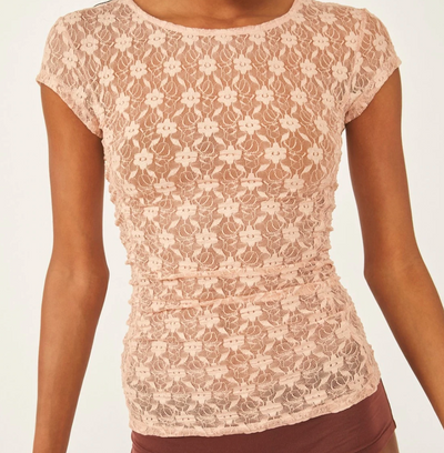 KEEP IT SIMPLE LACE BABY T by Free People