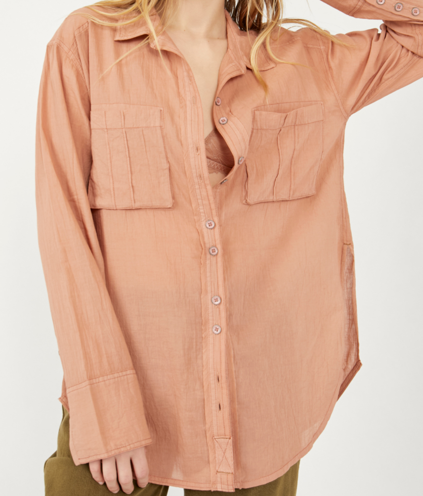 SHEER LUCK SHIRT by Free People