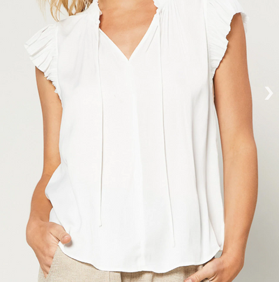 Margo Pleated Sleeve Blouse by Current Air