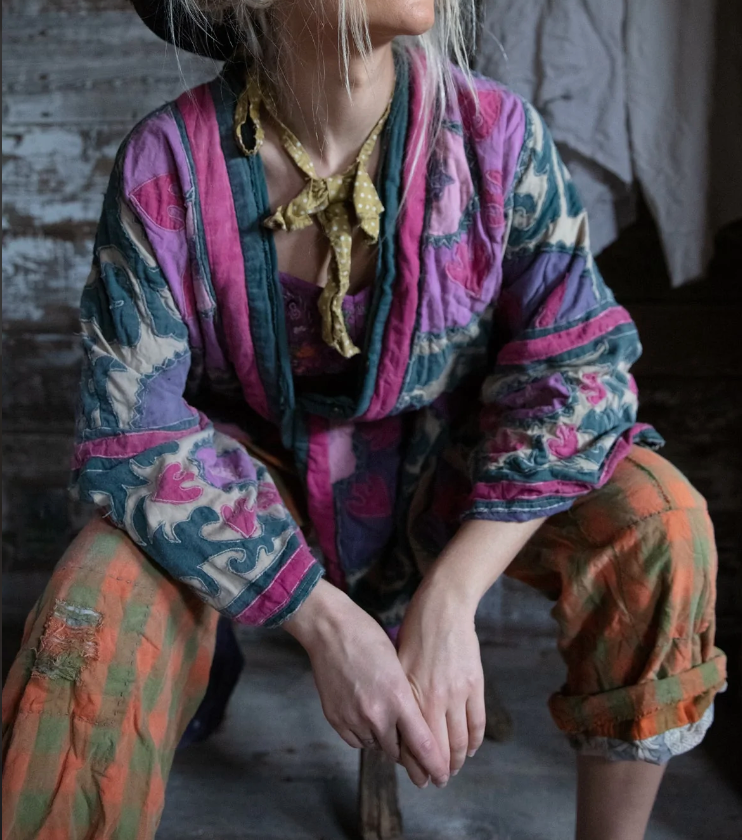 Appliqué Hippie Coat 587 by Magnolia Pearl