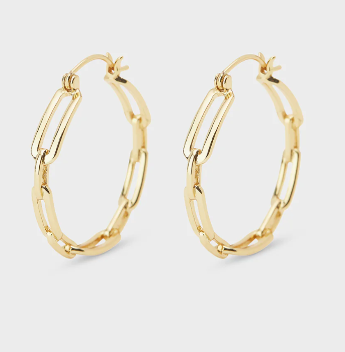 Parker Link Small Hoops by Gorjana