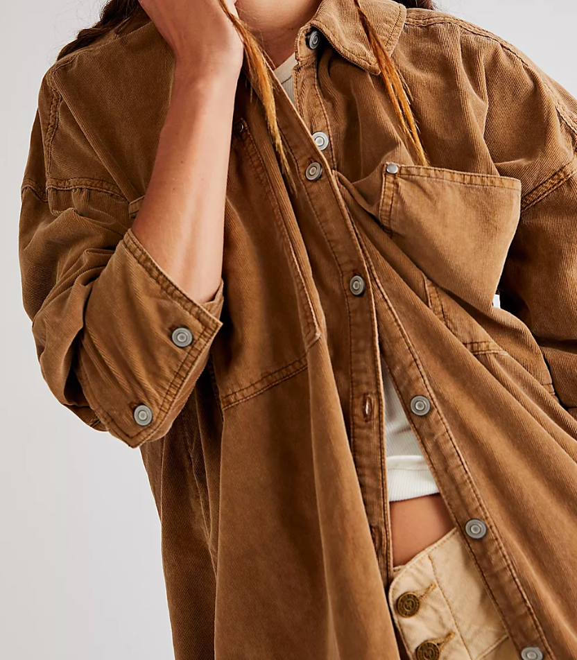 BABY CORD BUTTON DOWN by Free People