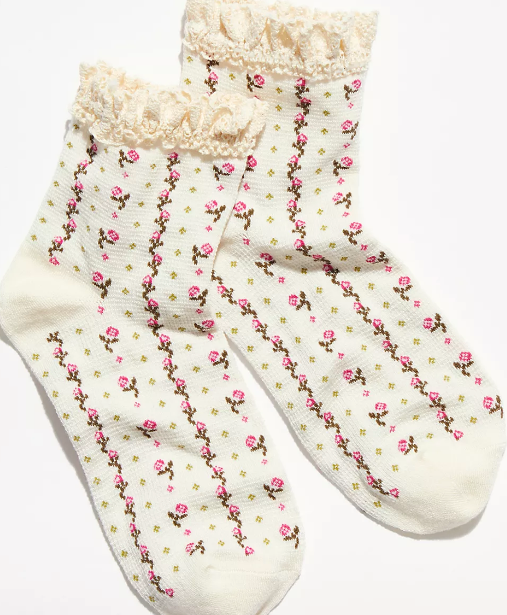 ROSEBUD WAFFLE KNIT ANKLE by Free People