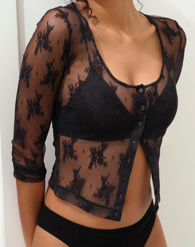 LOST IN LACE CARDI by Free People