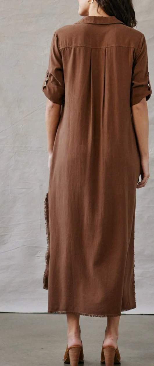 Mesa Maxi Shirt Dress by Bella Dahl