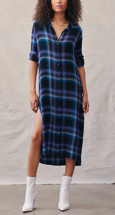 Wren Rolled Sleeve Duster Dress by Bella Dahl