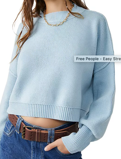 EASY STREET CROP PULLOVER  by Free People