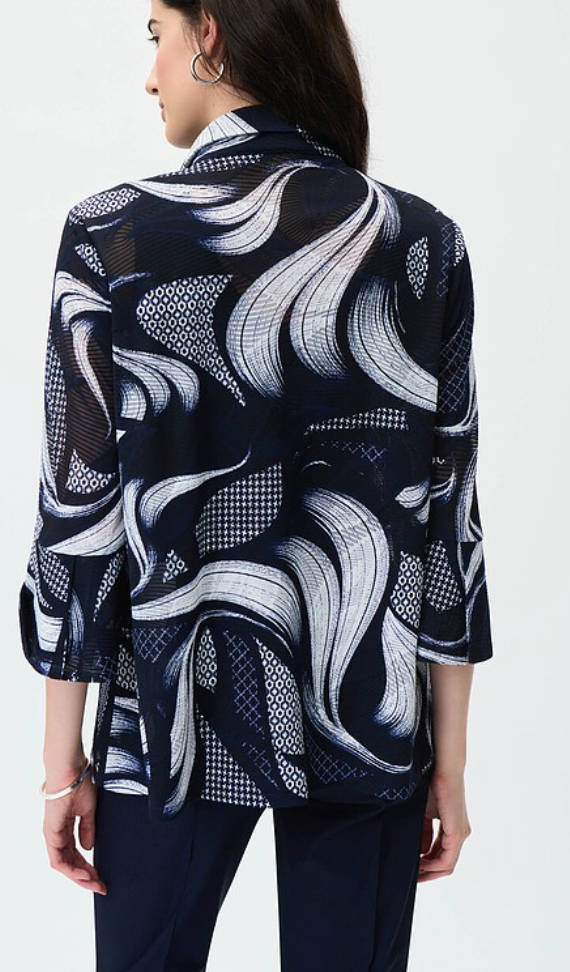Swirl Print Jacket Style 231244 by Joseph Robkoff