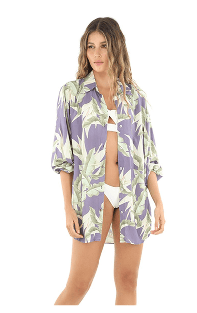 Tropical Periwinkle Akumal Shirt by Malai