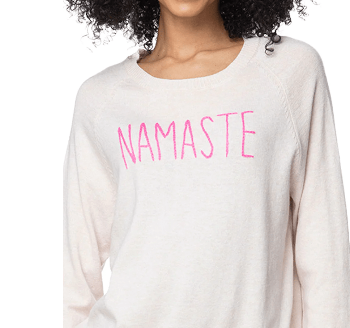 Eco Cotton Crew Sweater | Namaste by Golden Sun