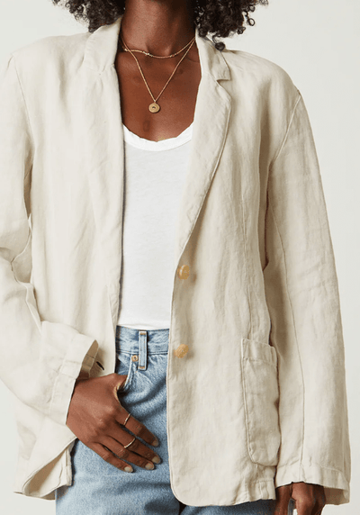 CASSIE HEAVY LINEN BLAZER by Velvet by Graham & Spencer