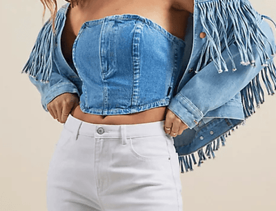 WOMEN'S DENIM BUSTIER IN PRINCE by Wrangler