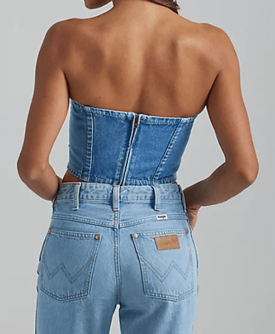 WOMEN'S DENIM BUSTIER IN PRINCE by Wrangler