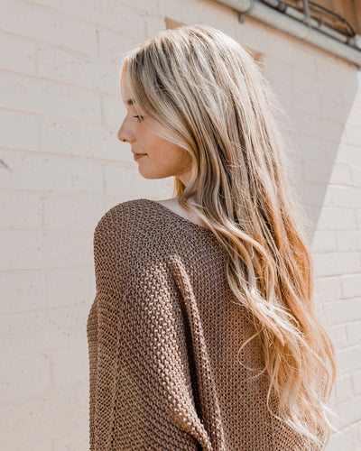 Olive Grove Crochet Knit Sweater by 75