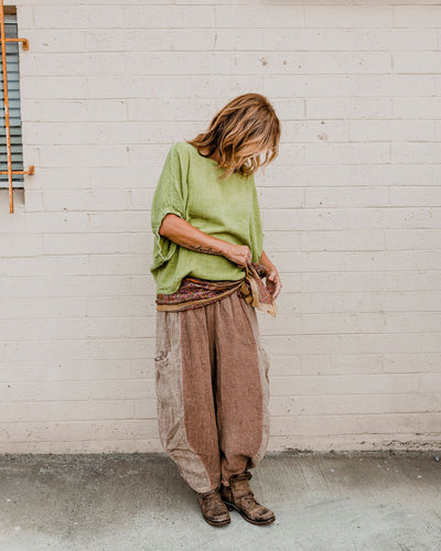 50% Linen and 50%Cotton Top 777