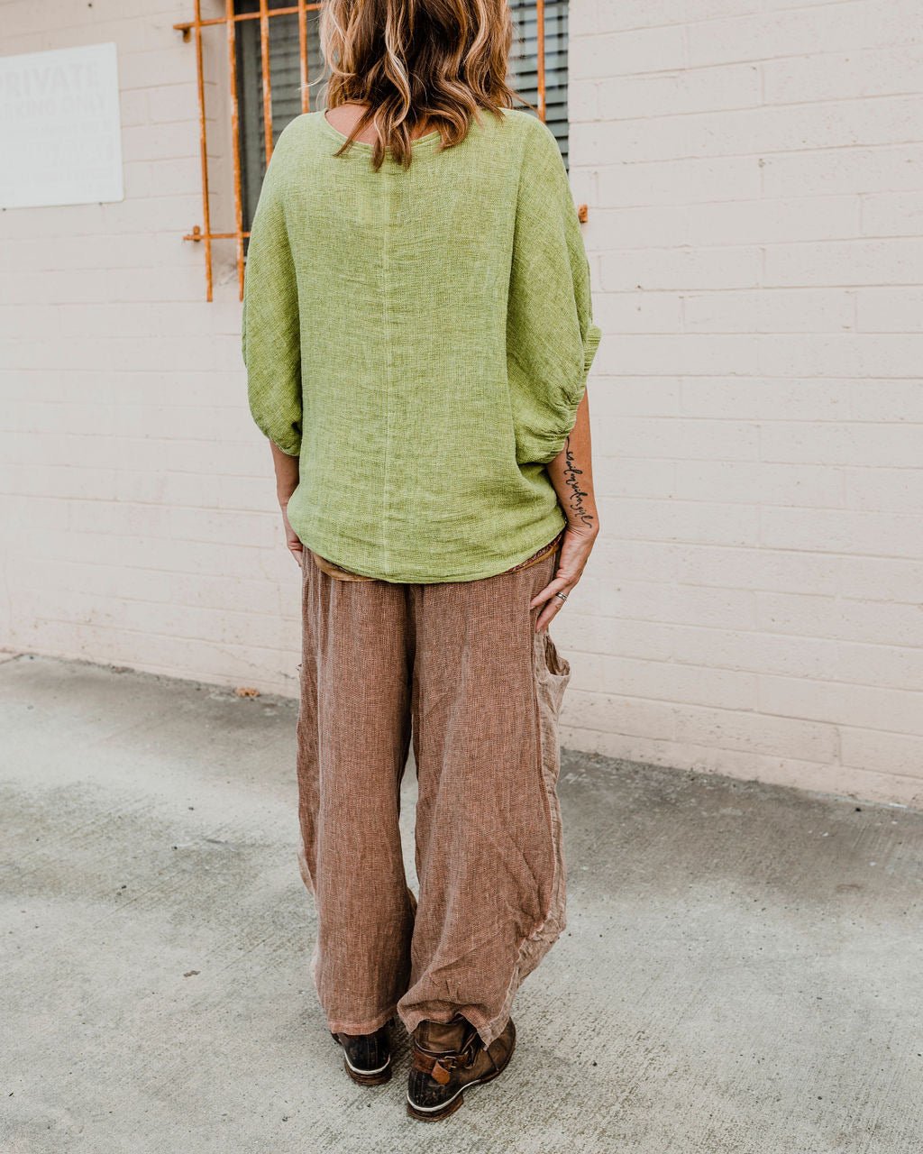 50% Linen and 50%Cotton Top 777