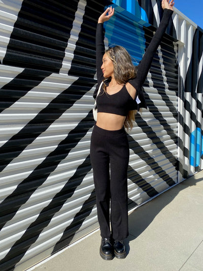 Elle Ribbed Pant by Nia the Brand