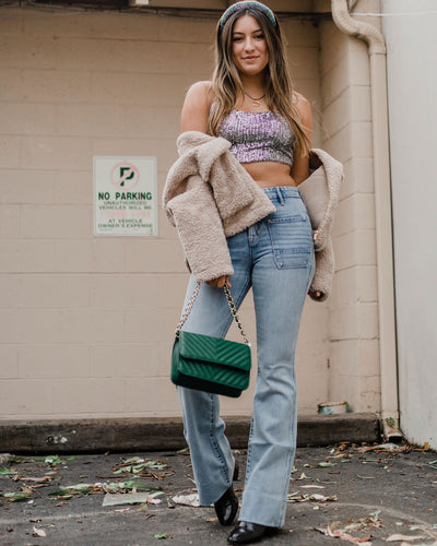 Sequin Spaghetti Strap Top