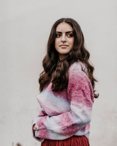 Multi Color Crew Neck Sweater