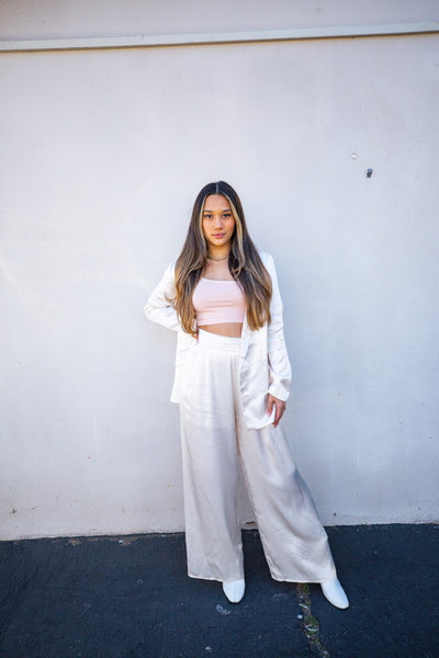 Satin Ivory Blazer