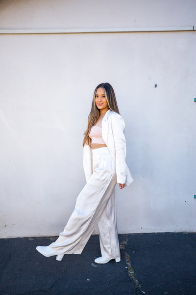 Satin Ivory Blazer