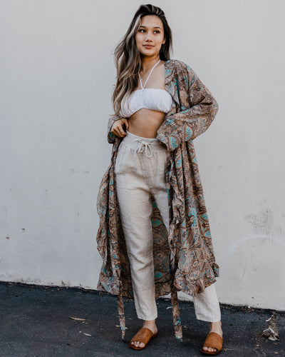 White Crop Top with Ties by 75