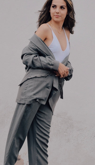 Soleil Jacket by Splendid with Self-Tie Drawstring Waist