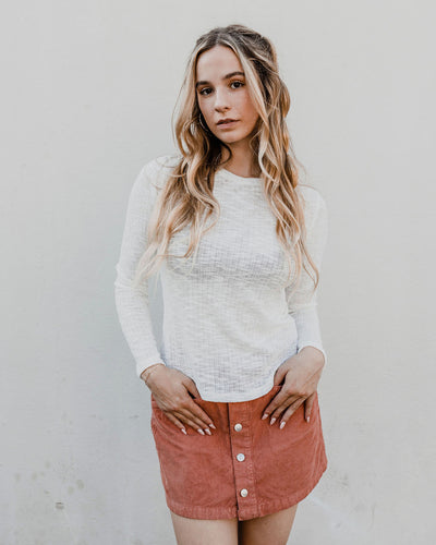 RAY CORD MINI SKIRT by Free People