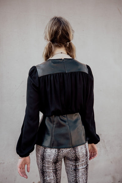 Joseph Ribkoff Sheer Vegan Top 223301