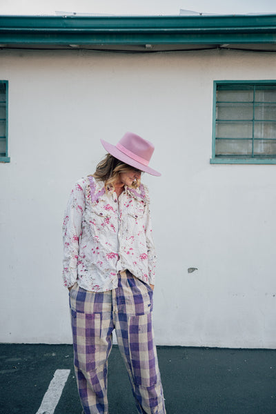 European Cotton Printed Kelly Western Shirt with Ric Rac  1216 by Magnolia Pearl