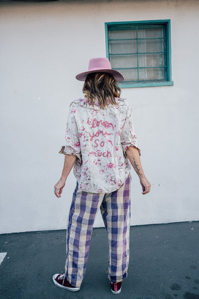 European Cotton Printed Kelly Western Shirt with Ric Rac  1216 by Magnolia Pearl