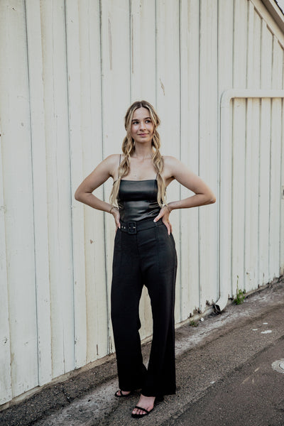 Toni High Rise Belted Trousers by Adelyn Rae