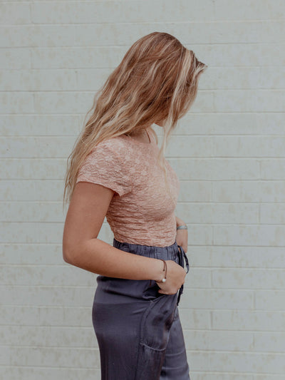KEEP IT SIMPLE LACE BABY T by Free People
