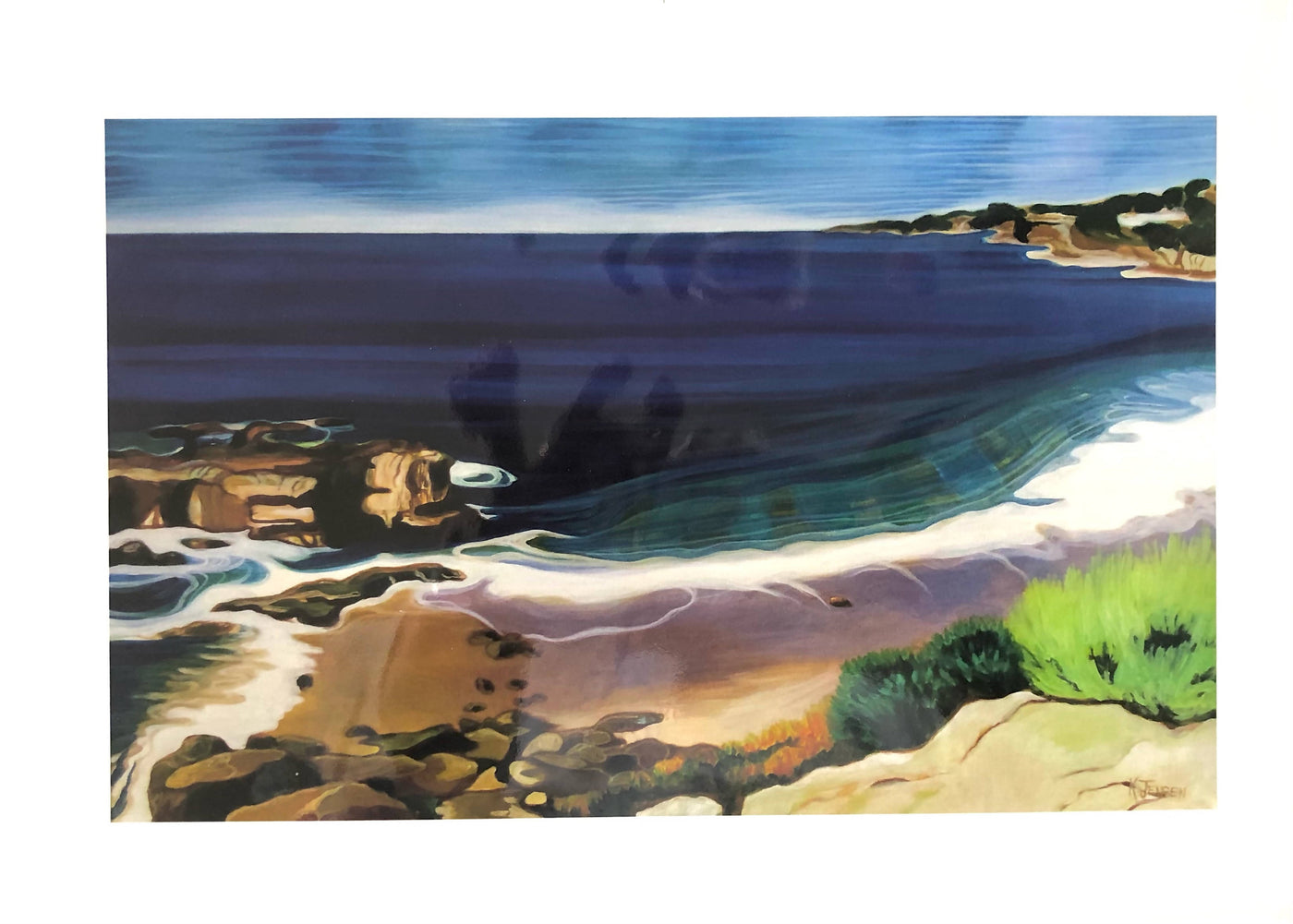 Beach View of North Laguna 11 1/2 X 18 (Large One)