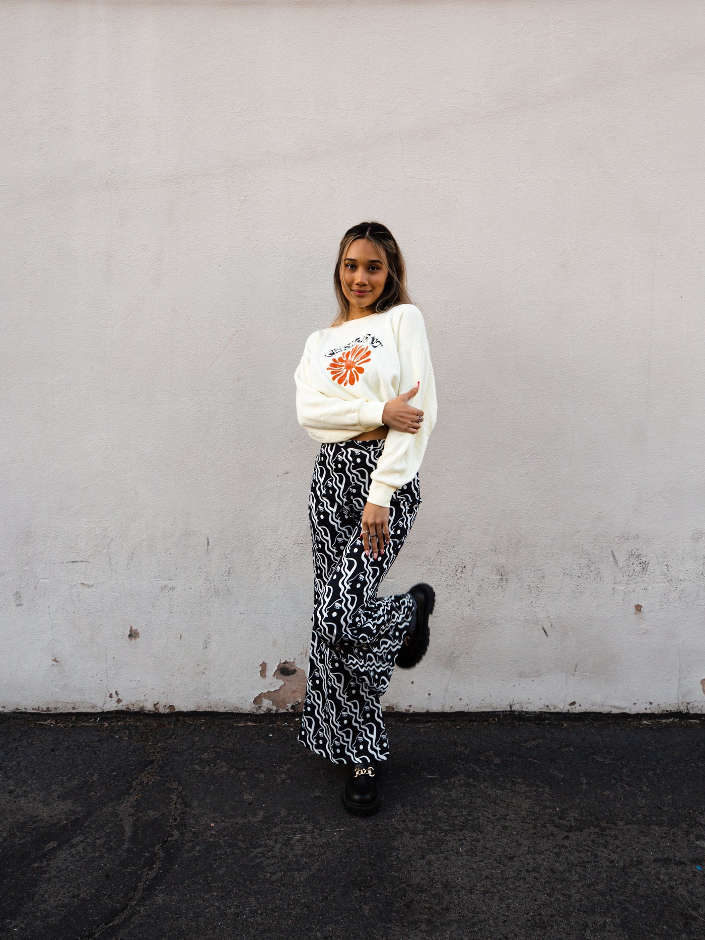 SATIN DISCO BELLS - WATERFALL WOMAN by Dazey LA