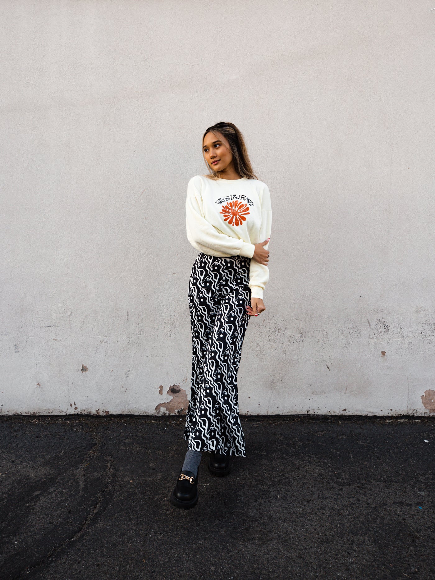 SATIN DISCO BELLS - WATERFALL WOMAN by Dazey LA