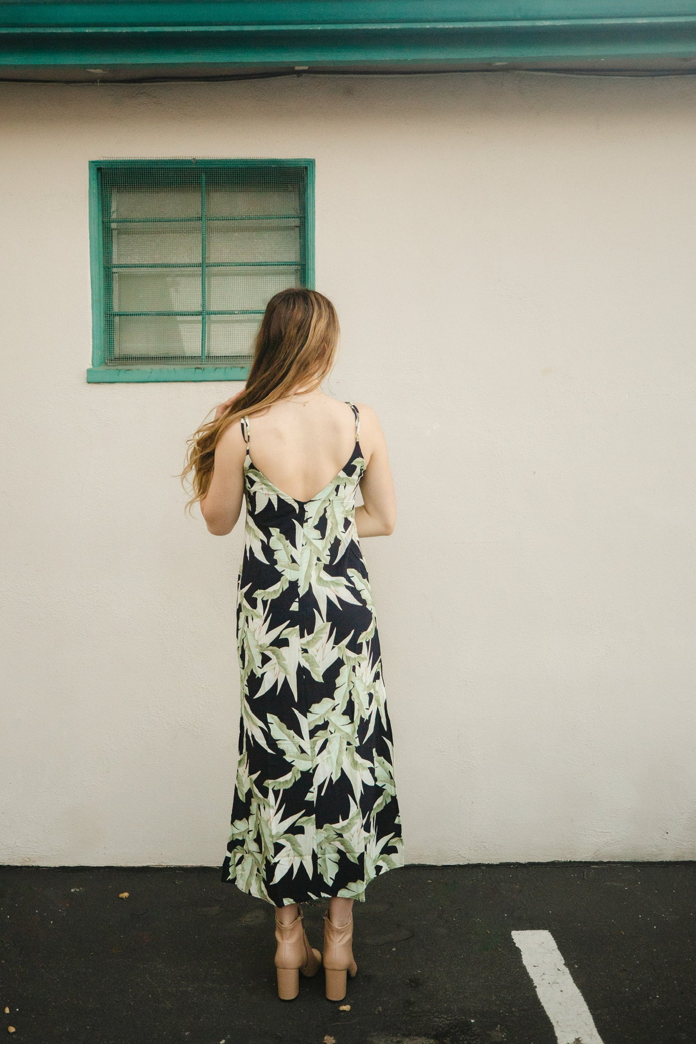 Dark Tropical Periwinkle Salient Maxi Dress by Malai