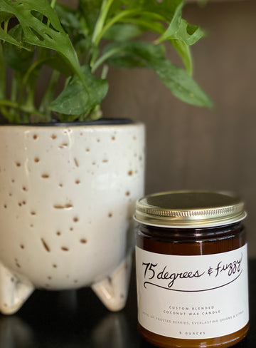 75 Degrees And Fuzzy Small Candle