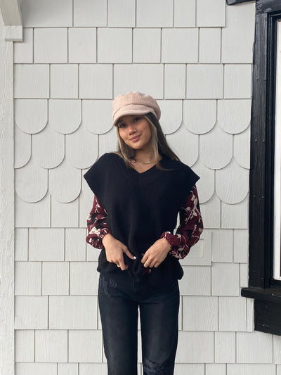 Blouson Sleeve Surplice Top with Waist Casting